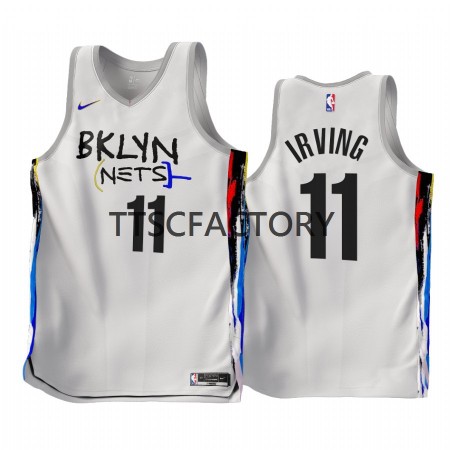 Maillot Basket Brooklyn Nets Kyrie Irving 11 Nike 2022-23 City Edition Blanc Swingman - Homme